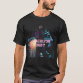 T-Shirt Drift racing black Lyon 53 (Devant)