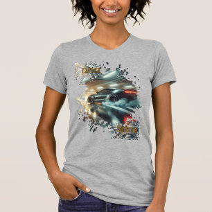 T-Shirt Drift Scene   Colorburst Urban Motion Art 