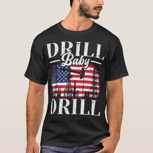 T-shirt Drill Bébé Drill Huile Rig Gazier Travailleurs du (Devant)