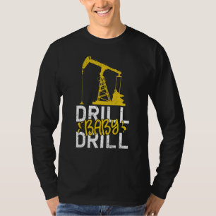T-shirt Drill Bébé Drill Oilrig Huilfield Trash