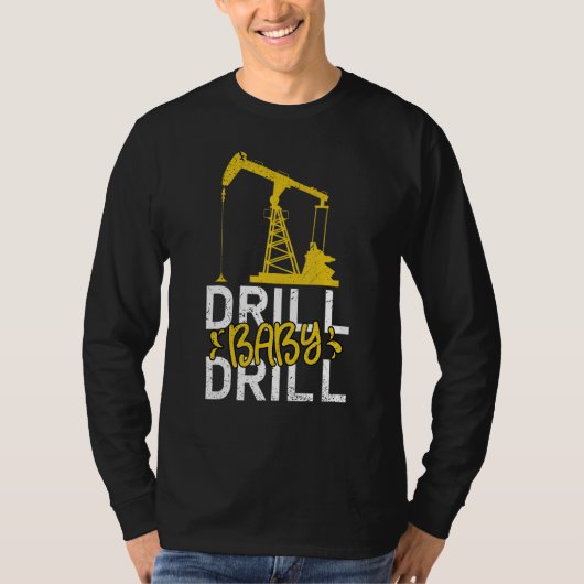 T-shirt Drill Bébé Drill Oilrig Huilfield Trash (Devant)