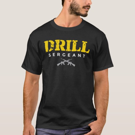T-shirt Drill Sergeant a Drill Team or Warrant Officer (Devant)