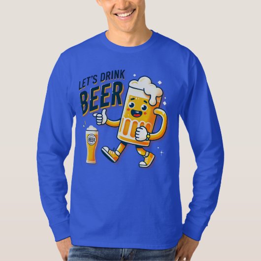 T-SHIRT DRINK BEER DESIGN (Devant)