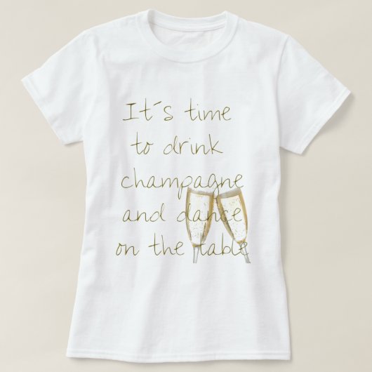 T-shirt Drink champagne (Design devant)