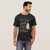 T-shirt Drink Wine Read Books Be Happy Book For Readers (Devant entier)