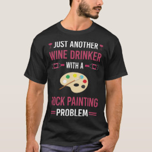 T-shirt Drinker de vin Rock Peinture Rocks