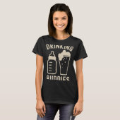 T-shirt Drinking Buddies Dad Grandpa New Baby Beer And Bot (Devant entier)