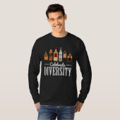 T-shirt Drinking  Celebrate Diversity  for Bartender (Devant entier)