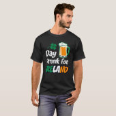 T-shirt Drinking Day Drunk For Ireland St Patricks Paddys  (Devant entier)