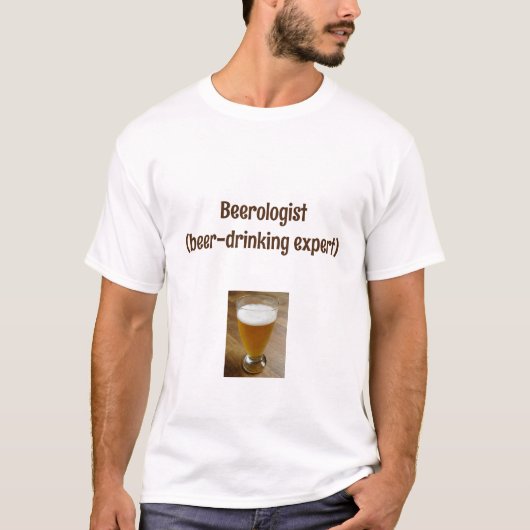 T-shirt Drinking de bière drôle (Devant)