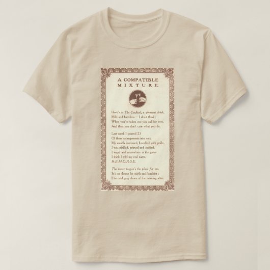 T-shirt Drinking Man's T Shirt (Design devant)