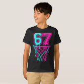 T-shirt Drip 67 Basketball Six Seven Meme Game Day 6 7 Tee (Devant entier)