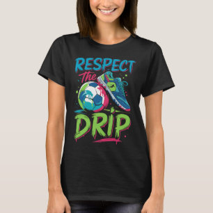T-shirt Drip de foot Crème glacée fondante Respectez le ga