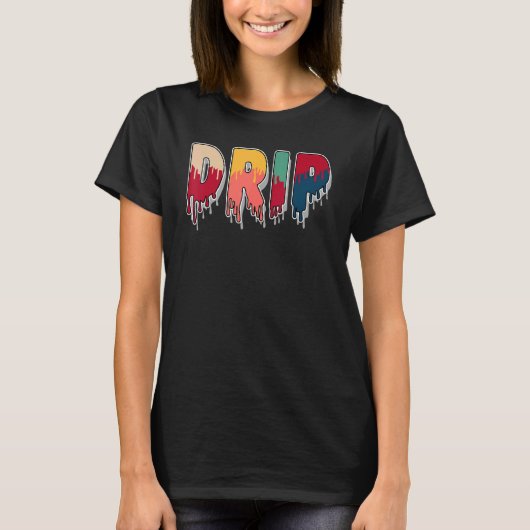 T-shirt Drip Dripping Multi Color 2022 1s Matching (Devant)