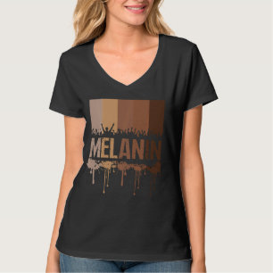 T-shirt Drippin Melanin Tee For Man Women Pride Black Cult