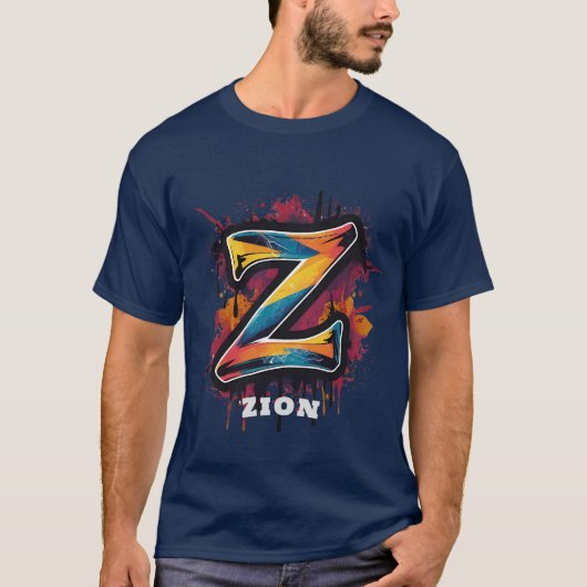 T-shirt Drippin' "Z" est : Vêtements de rue urbains person (Devant)