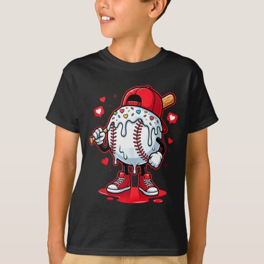 T-shirt Dripping Baseball Drip Icecream Apparel Youth Boy (Devant)