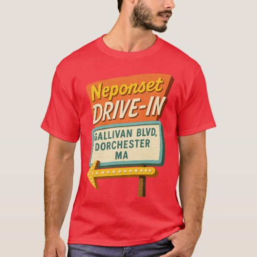T-shirt Drive-In Neponset - Dorchester, MA (Devant)