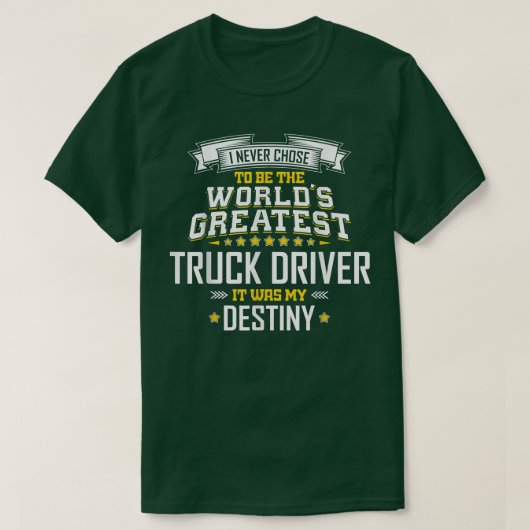 T-shirt Driver de camion Idea World  (Design devant)