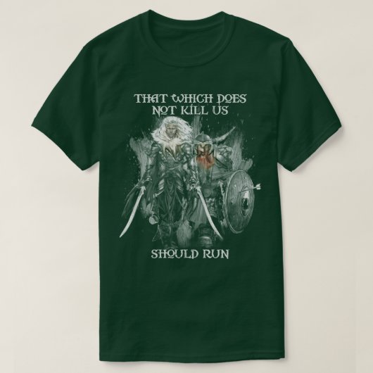 T-shirt Drizzt DoUrden et Bruenor Battlehammer (Design devant)