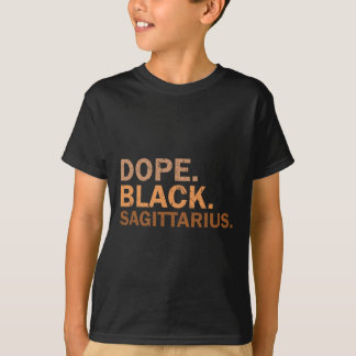 T-shirt Drogue Noir Sagittaire Mélanine Africain Zodiaque 