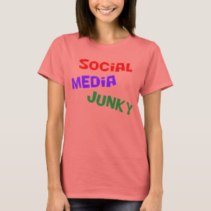 T-shirt Drogué social de médias