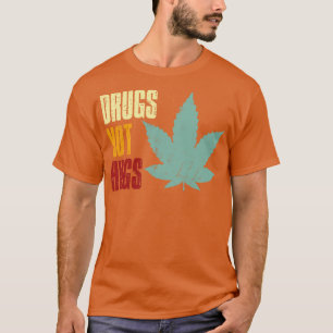 T-shirt Drogues non les carottes Texte rétro Vintage