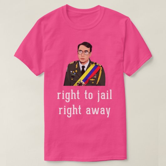 T-shirt Droit à la prison immédiatement 2 (Design devant)