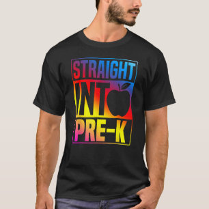 T-shirt Droit Dans Pré K Colorful Pré jardin d'enfants Ret