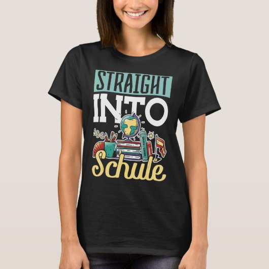 T-shirt Droit dans Schule Schulkind (Devant)