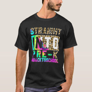 T-shirt Droit Dehors Pré K Étudiants Enseignants Retour À