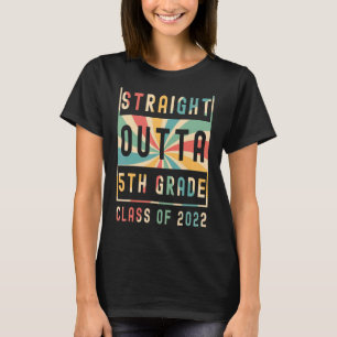 T-shirt Droit devant 5e année Vintage 5e année Gradu