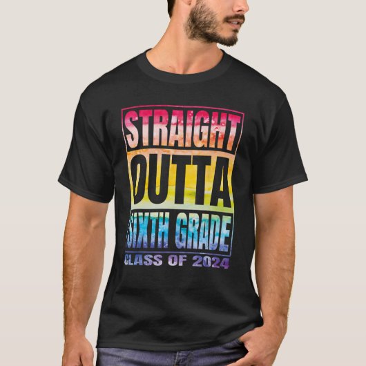 T-shirt Droit devant 6e classe de 6e année 2024 4e classe (Devant)