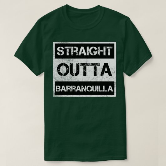 T-shirt Droit devant Barranquilla Colombie Vintage Distric (Design devant)