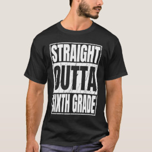 T-shirt Droit devant la 6e année d'études 6e G