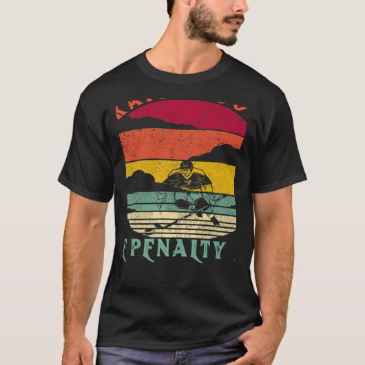 T-shirt Droit devant la boîte de pénalité Joueur de hockey (Devant)
