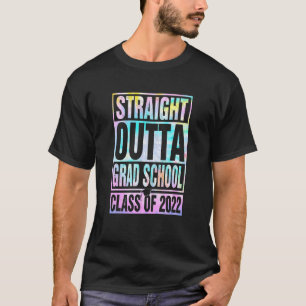 T-shirt Droit devant la Grad School Grande Cravate de dipl