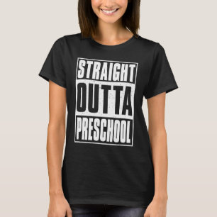 T-shirt Droit devant l'école maternelle enfants filles gar