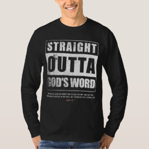 T-shirt Droit devant les dieux Parole Jean 3 16 Jésus chré