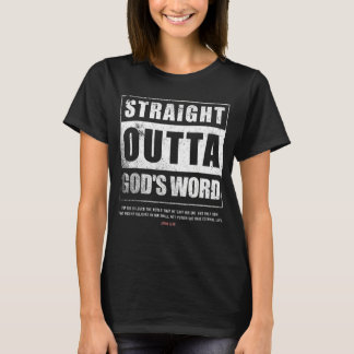 T-shirt Droit devant les dieux Parole Jean 3 16 Jésus chré