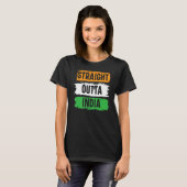 T-shirt Droit devant l'Inde Joyeuse fête de la République (Devant entier)