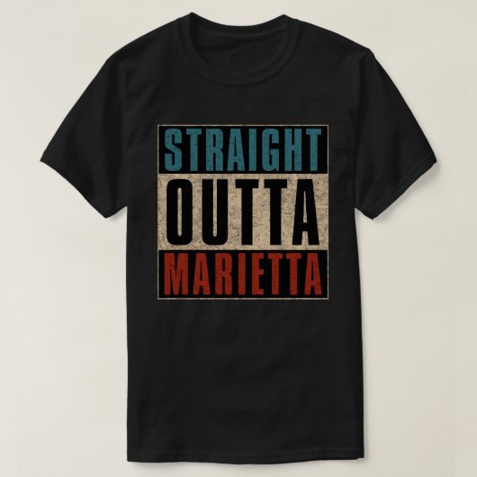 T-shirt Droit devant Marietta Géorgie GA (Design devant)