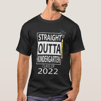 T-shirt Droit devant ta maternelle crayon crayon drôle Gra