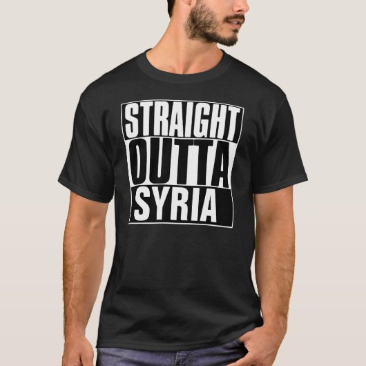T-SHIRT DROIT D'OUTTA SYRIE (Devant)
