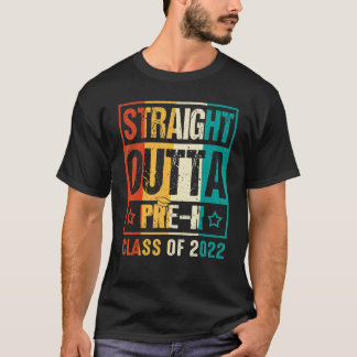 T-shirt Droit En Dehors De La Classe Pré K De 2023 Graduat