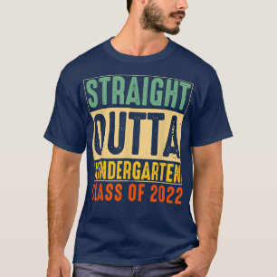 T-shirt Droit En Dehors De La Maternelle Classe De Diplôme