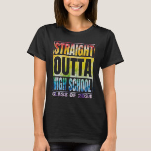 T-shirt Droit En Dehors Du Lycée Classe De Graduation De 2
