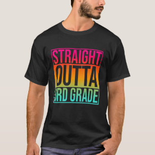 T-shirt Droit Outta 3e année 3e année Retour à l'école