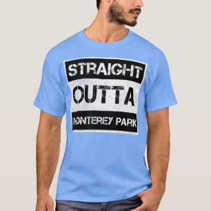 T-shirt Droit Outta Monterey Park ville California Vinta