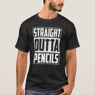 T-shirt Droit Outta Pencils School Graduation Enfants Fill
